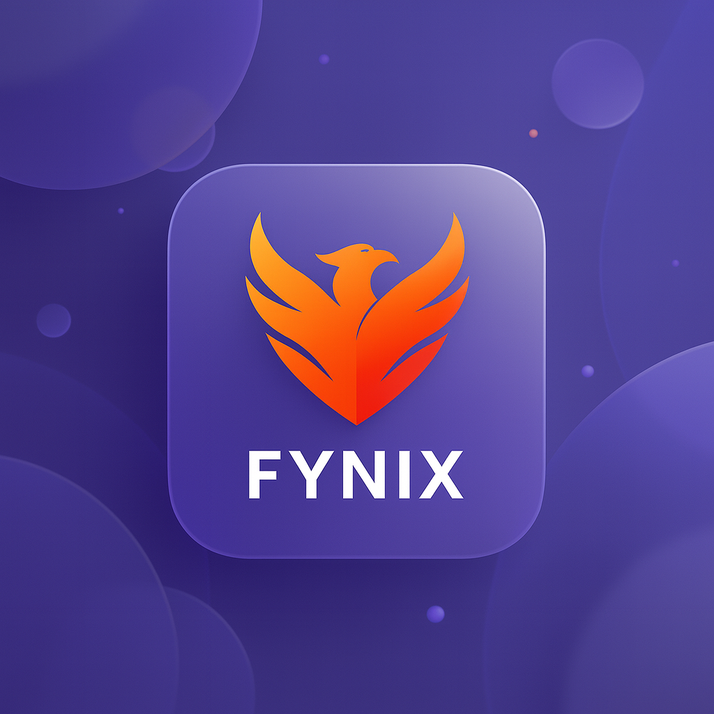 Logo on colored background